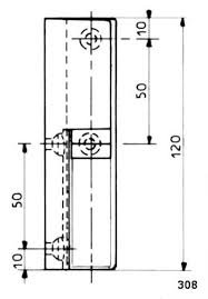 Fermod 308 CP Hinge