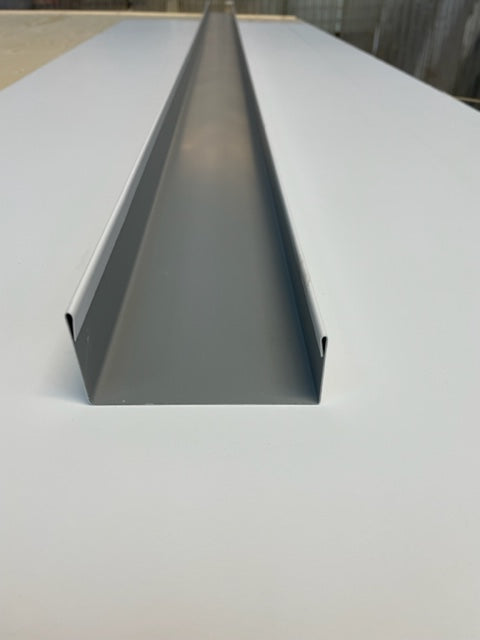 125mm White foodsafe capping, flashing channel (sole plate) for panels