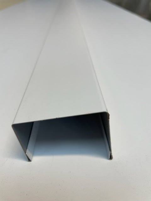 80mm White foodsafe channel (sole plate) for panels