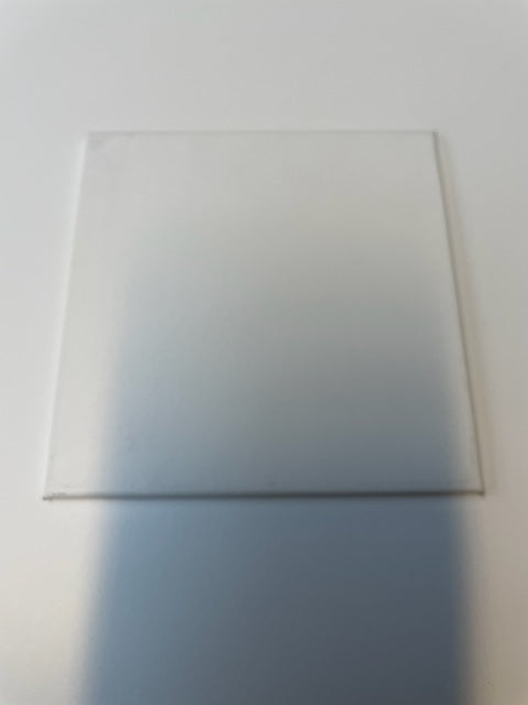 Flat patch (Cover plate) White Foodsafe 100mm x 100mm with safe edges all the way around