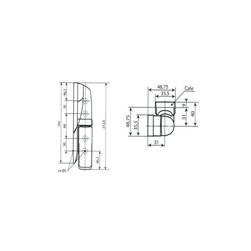 Fermod 472/473 Composite hinge