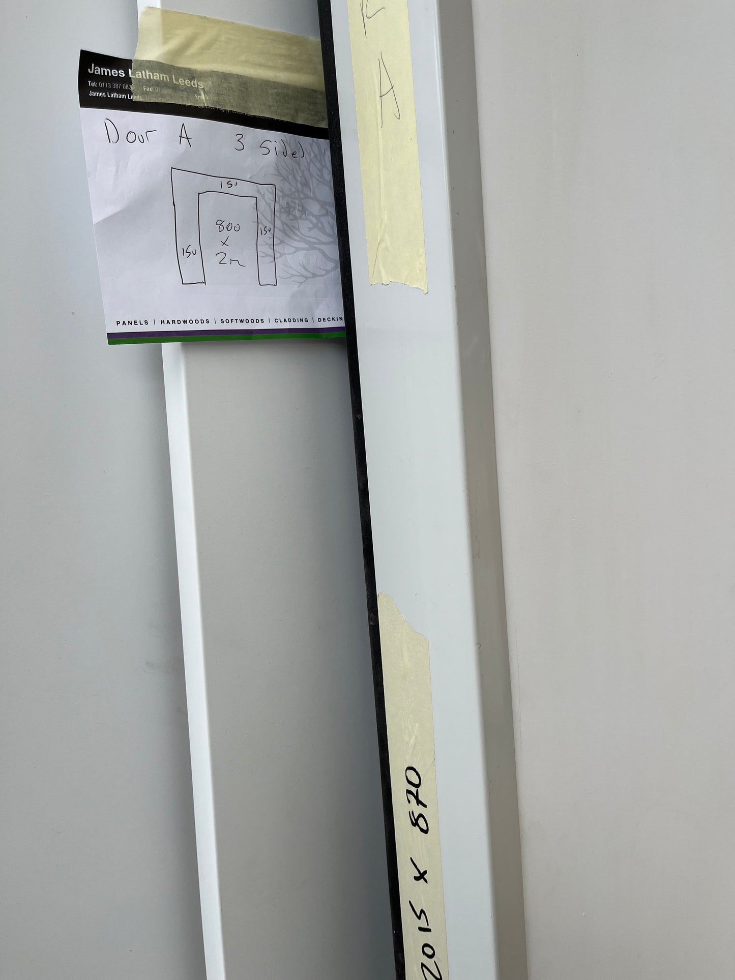 Hinged chiller door Nearly new , coldroom door 3 sided 880W X 1915 High