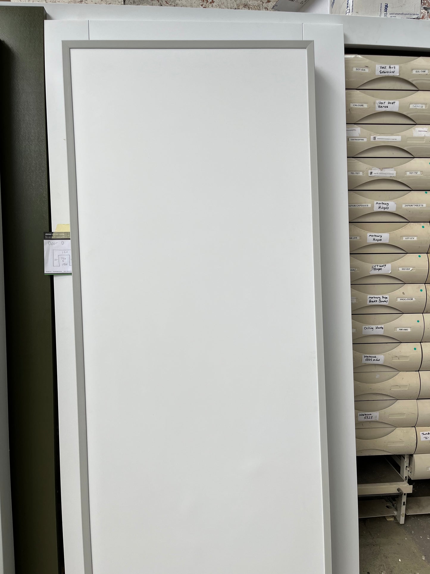 Hinged chiller door Nearly new , coldroom door 3 sided 820 x 1970