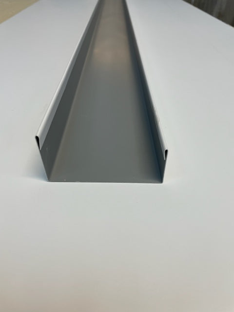 100mm White foodsafe channel (sole plate) capping, flashing for panels
