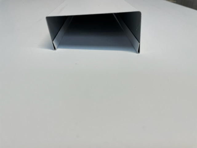 125mm White foodsafe capping, flashing channel (sole plate) for panels