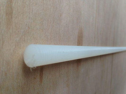 Threaded Rod, Nylon, M10 (1 unit = 1x metre length)